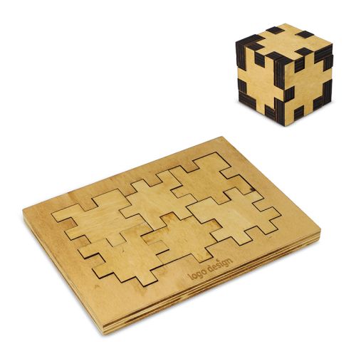 Wooden cube puzzle - Image 1